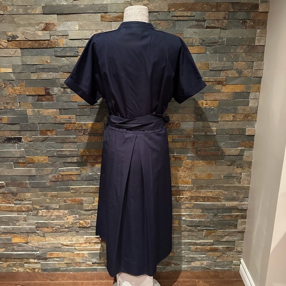 Theory Avinka Navy Cotton Dress (2 sizes) NWT - Picture 4 of 7